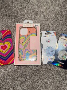 Sonix Apple iPhone 14/13 Cases with MagSafe and Popsockets- Illusion Hippie